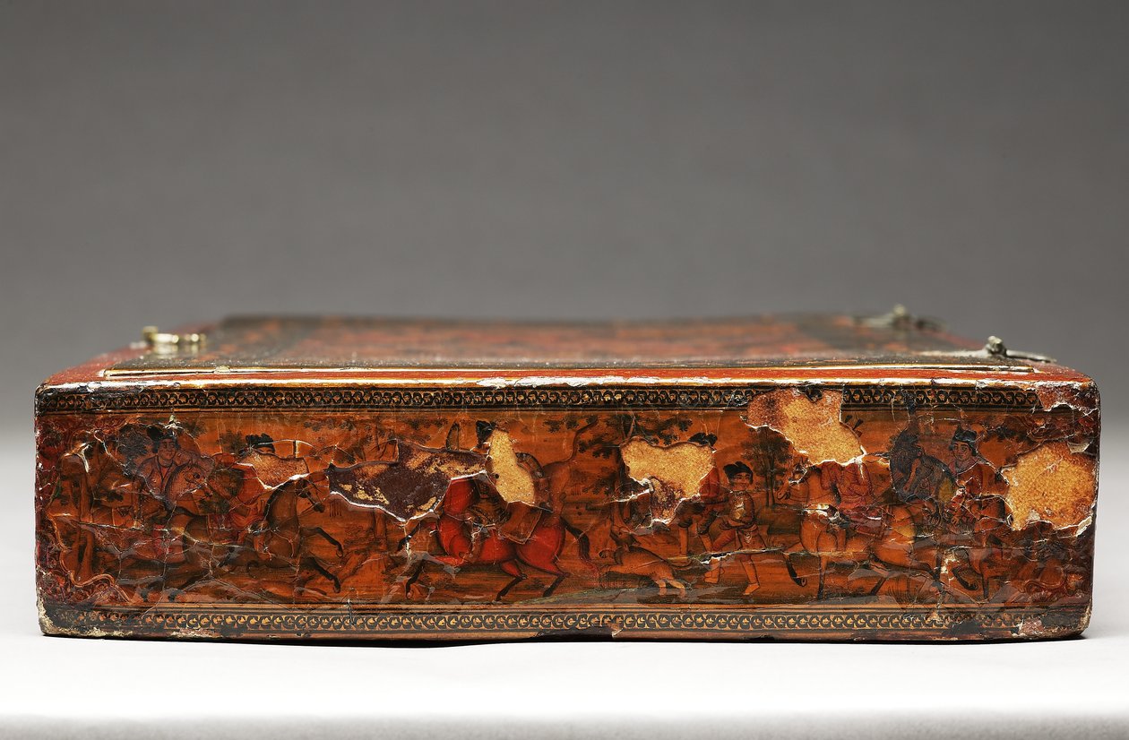 Tool kit depicting the Holy Family, c.1830 (mixed media) بواسطة المدرسة الفارسية