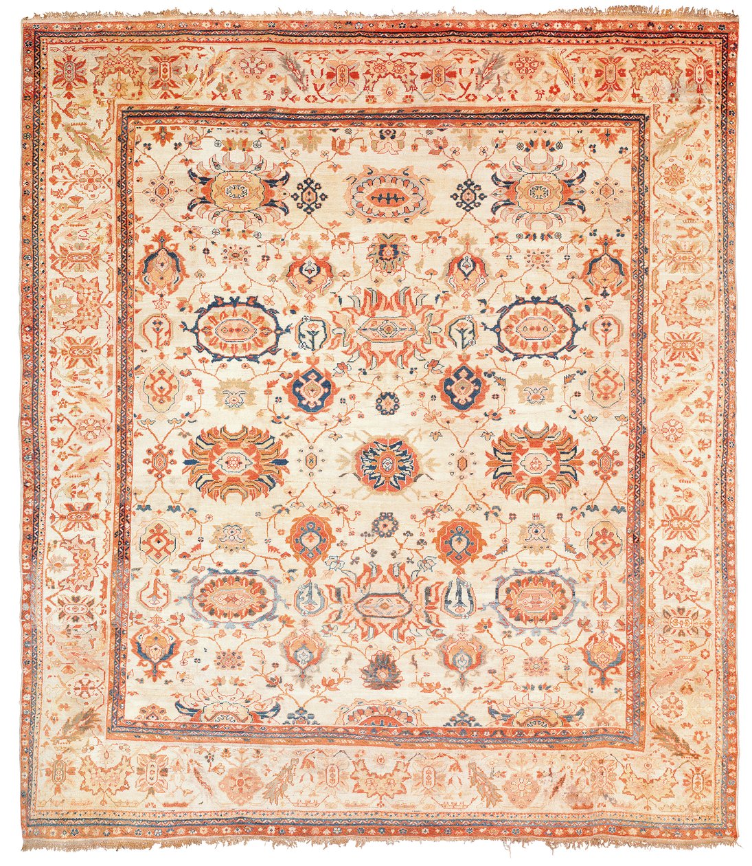 سجادة زيغلر ، منطقة سلطان آباد ، غرب فارس ، c.1880 بواسطة المدرسة الفارسية