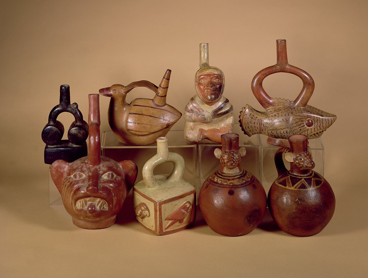 سفن موتشيكا ستيراب ، حوالي 100-400 ميلادي (سيراميك) بواسطة مدرسة بيرو