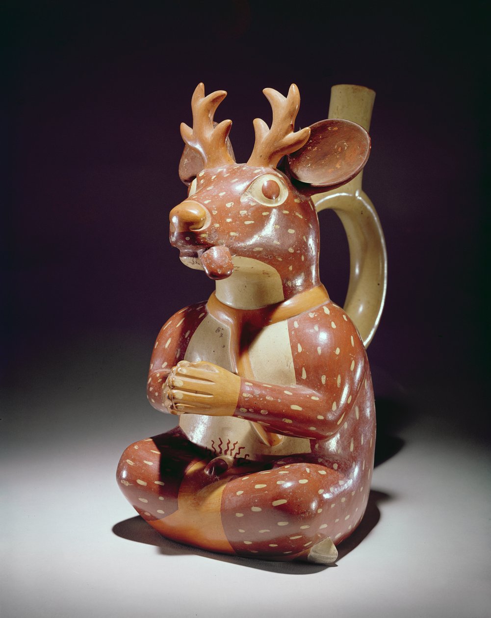 إناء فخاري من Captive Deer-man، Mochica (آنية فخارية) بواسطة مدرسة بيرو