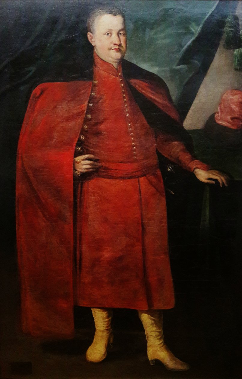 صورة ل Władysław Dominik Zasławski-Ostrogski بالزي البولندي. بواسطة بيتر دانكرتز دي ري