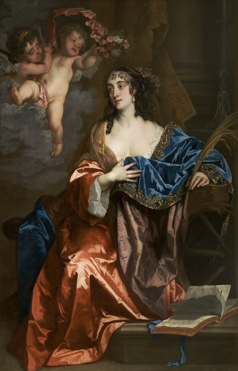 إليانور نيدهام ، سيدة بايرون ، مثل سانت كاترين ، c.1663-64 بواسطة بيتر ليلي