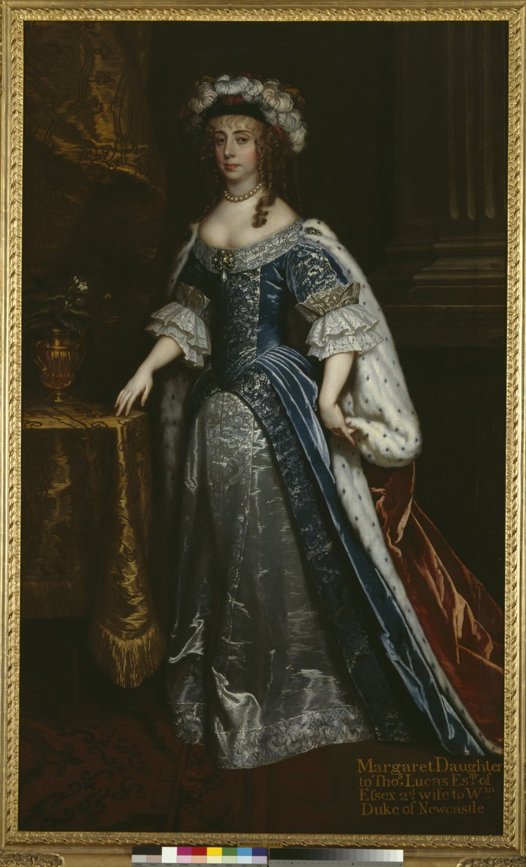 مارجريت لوكاس دوقة نيوكاسل ، c.1665 بواسطة بيتر ليلي
