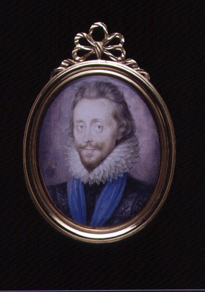 صورة مصغرة لهنري وريوزلي ، إيرل ساوثامبتون الثالث (1573-1624) c.1620 (مرحاض على الرق) بواسطة بيتر أوليفر