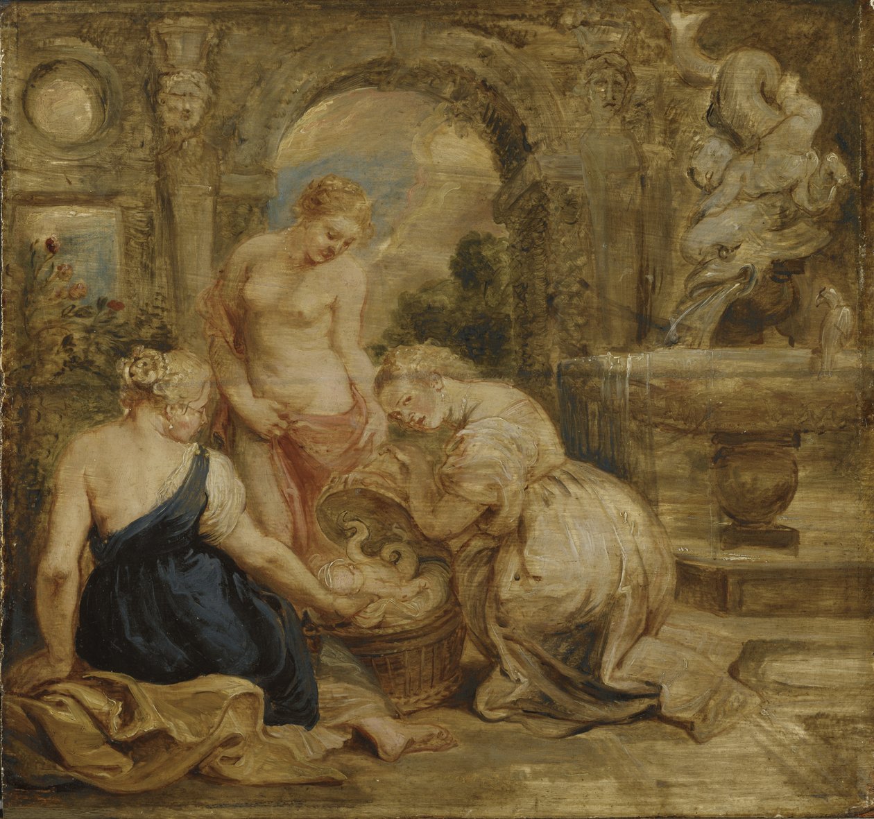 Cecrops "بنات العثور على Erichtonius ، c.1632 بواسطة بيتر بول روبنز