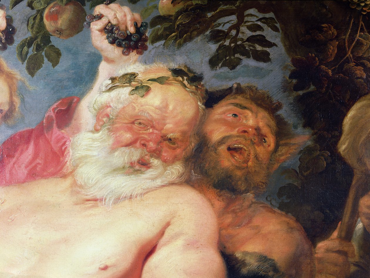 سكران Silenus بدعم من Satyrs ، c.1620 (التفاصيل) بواسطة بيتر بول روبنز