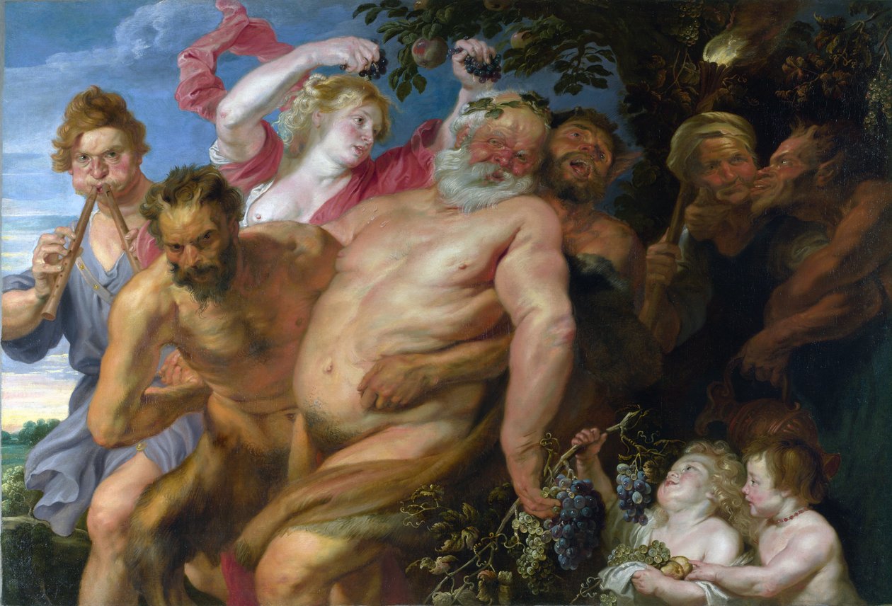 سكران Silenus بدعم من Satyrs ، c.1620 بواسطة بيتر بول روبنز