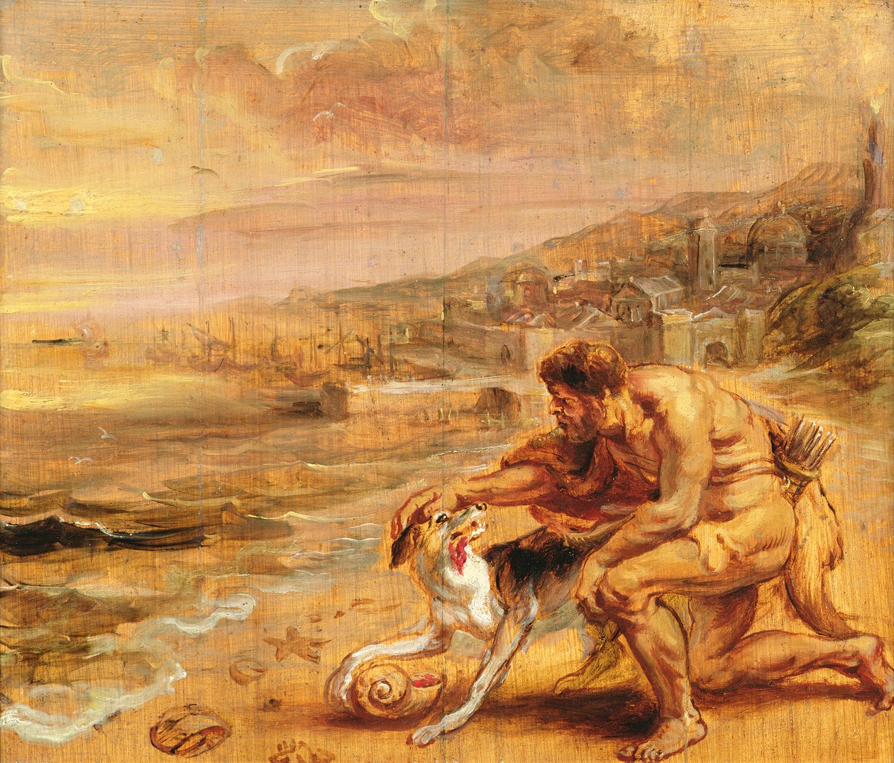 اكتشاف الأرجواني ، 1636 ج (زيت على خشب) بواسطة بيتر بول روبنز