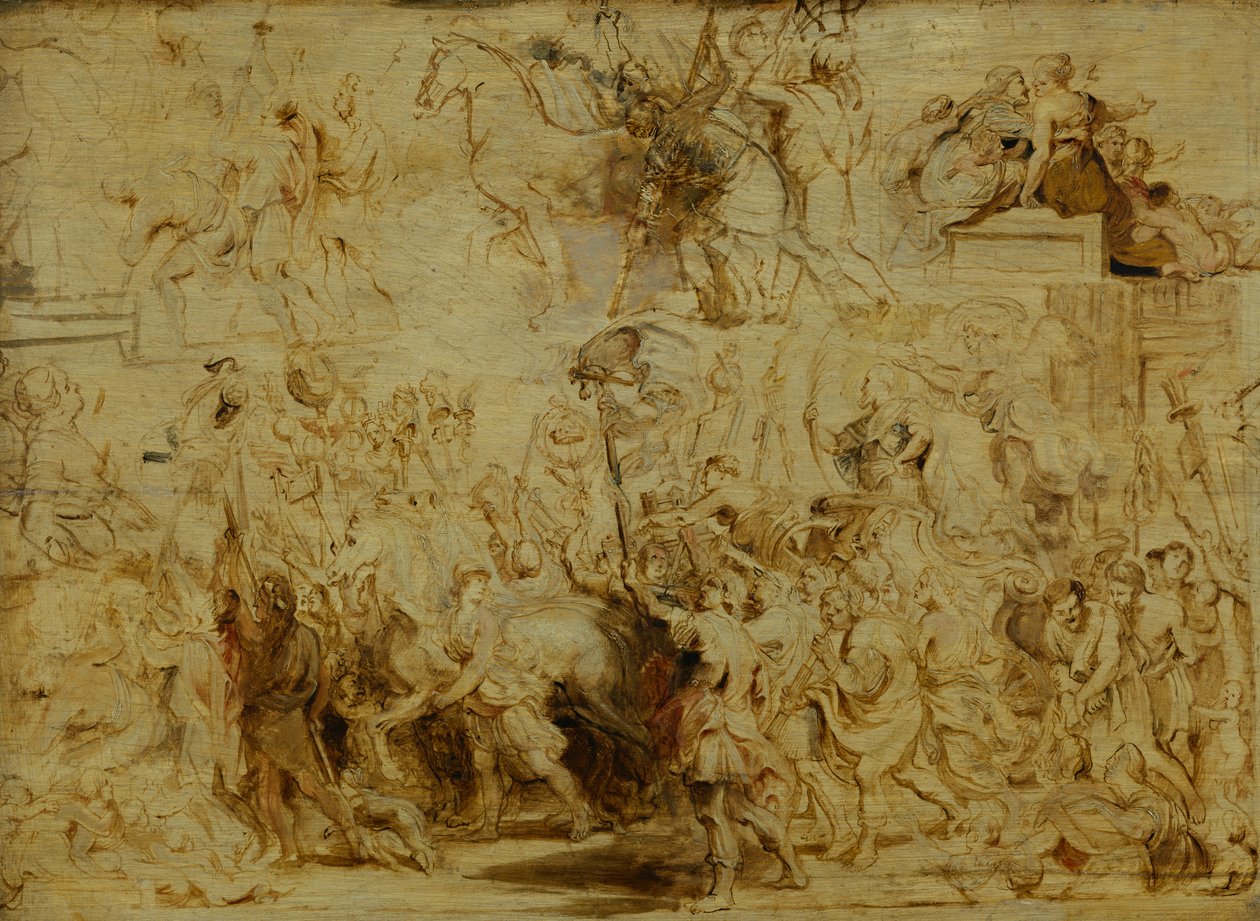 دخول النصر لهنري الرابع (1553-1610) إلى باريس ، ج .1627 بواسطة بيتر بول روبنز