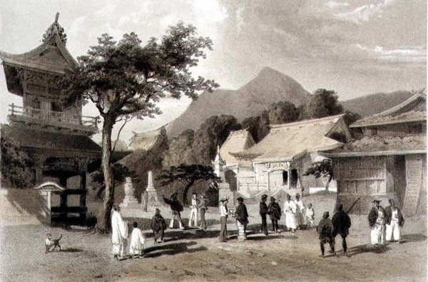رئيس المعبد ، هاكودادي ، من "سرد بعثة سرب أمريكي إلى بحار الصين واليابان" ، حانة. بواسطة Sarony & Co. بواسطة بيتر برنارد فيلهلم (بعد) هاينه