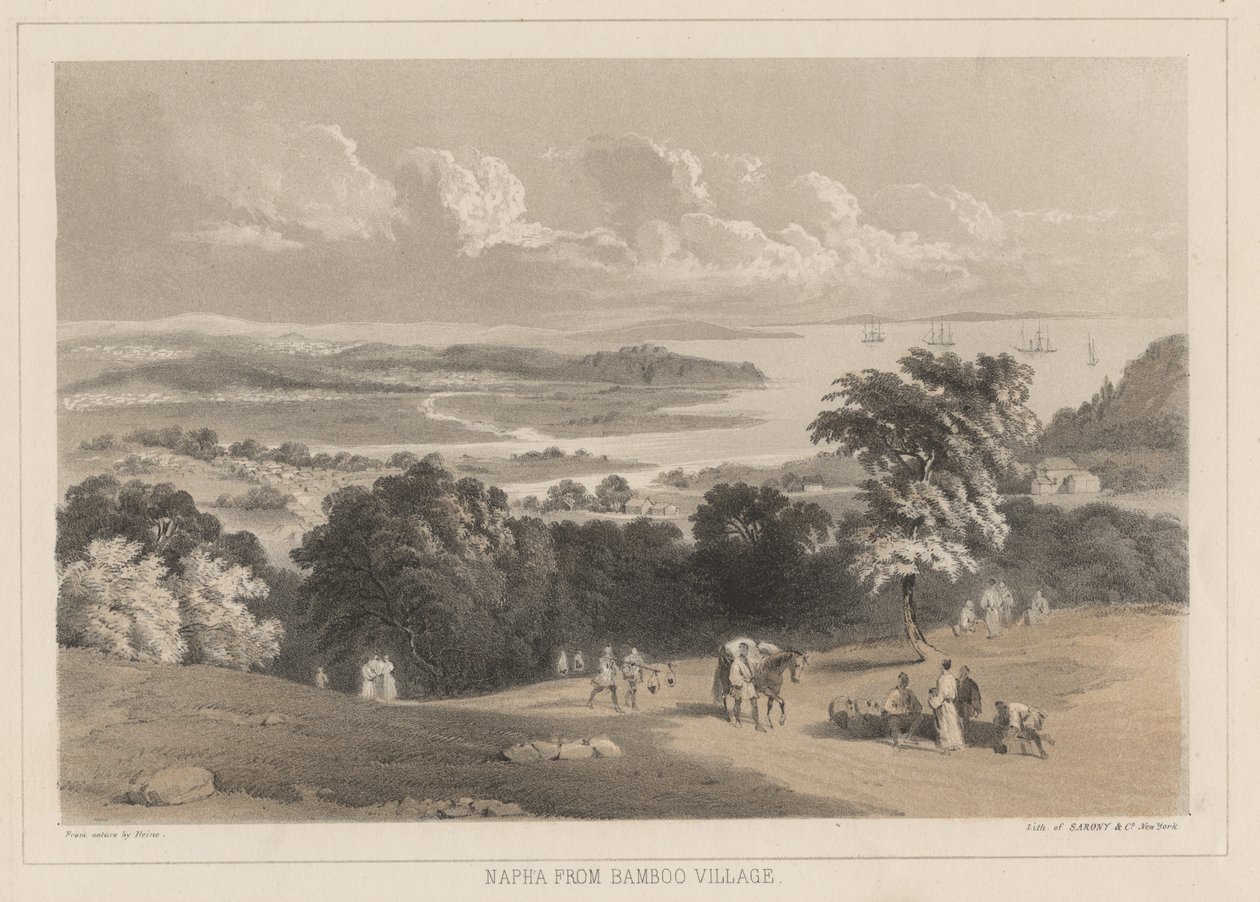 نابا من قرية بامبو ، ليثو من شركة Sarony und Co. ، 1855 (chromolitho) بواسطة بيتر برنهارد فيلهلم هاينه