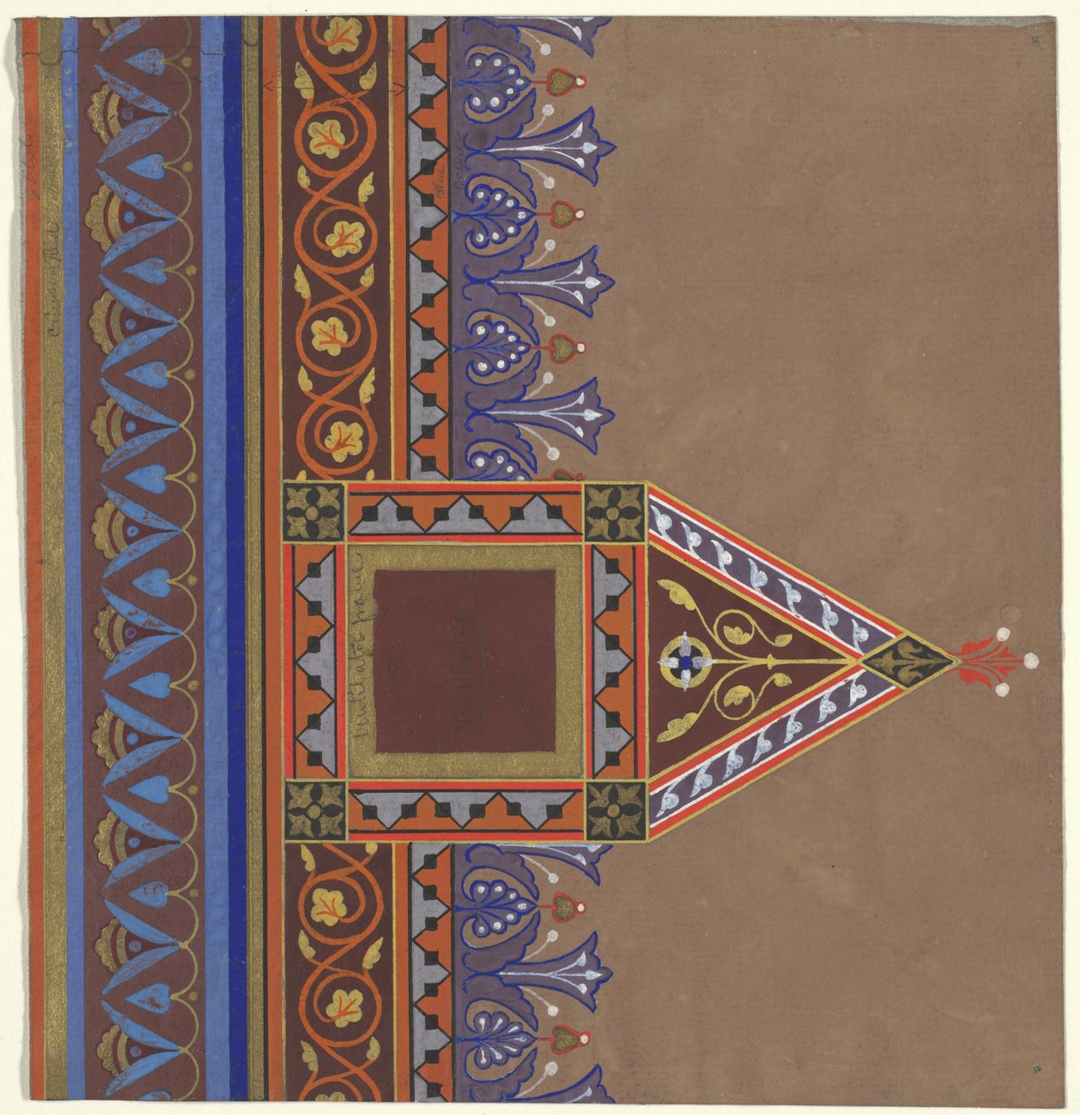 تصميم الديكور لمكتبة بروكلين ، 1868-69 بواسطة بيتر بونيت ويت