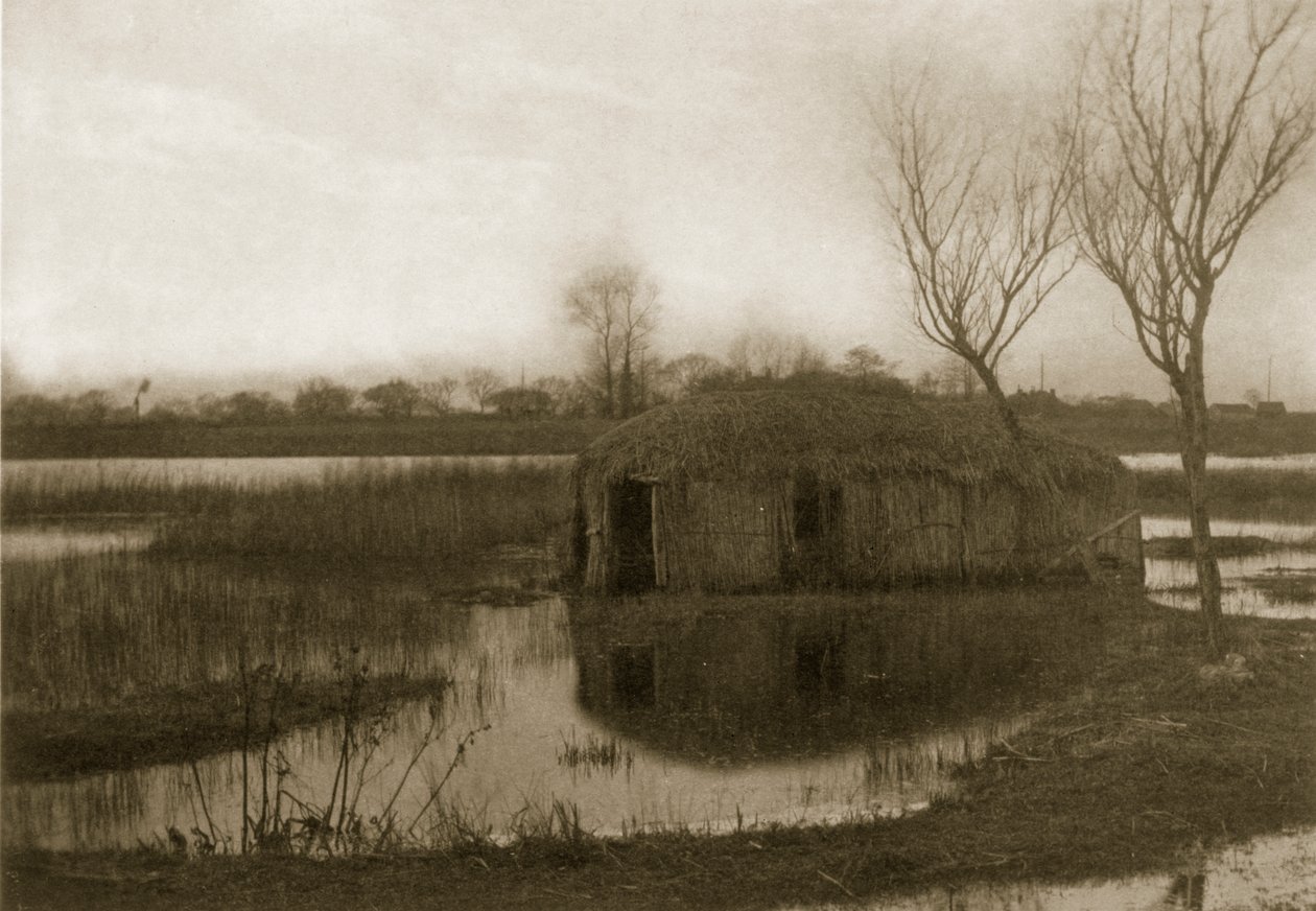 بيت القوارب ، الحياة والمناظر الطبيعية على نورفولك برودز ، c.1886 بواسطة بيتر إيمرسون وتوماس جودال