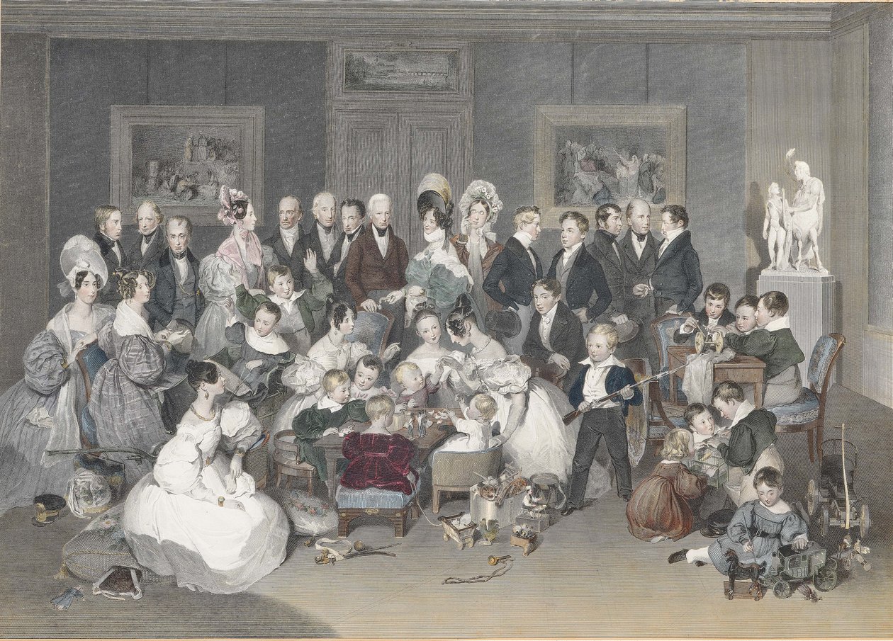 العائلة الإمبراطورية النمساوية عام 1834 ، 1834. بواسطة بيتر فندي