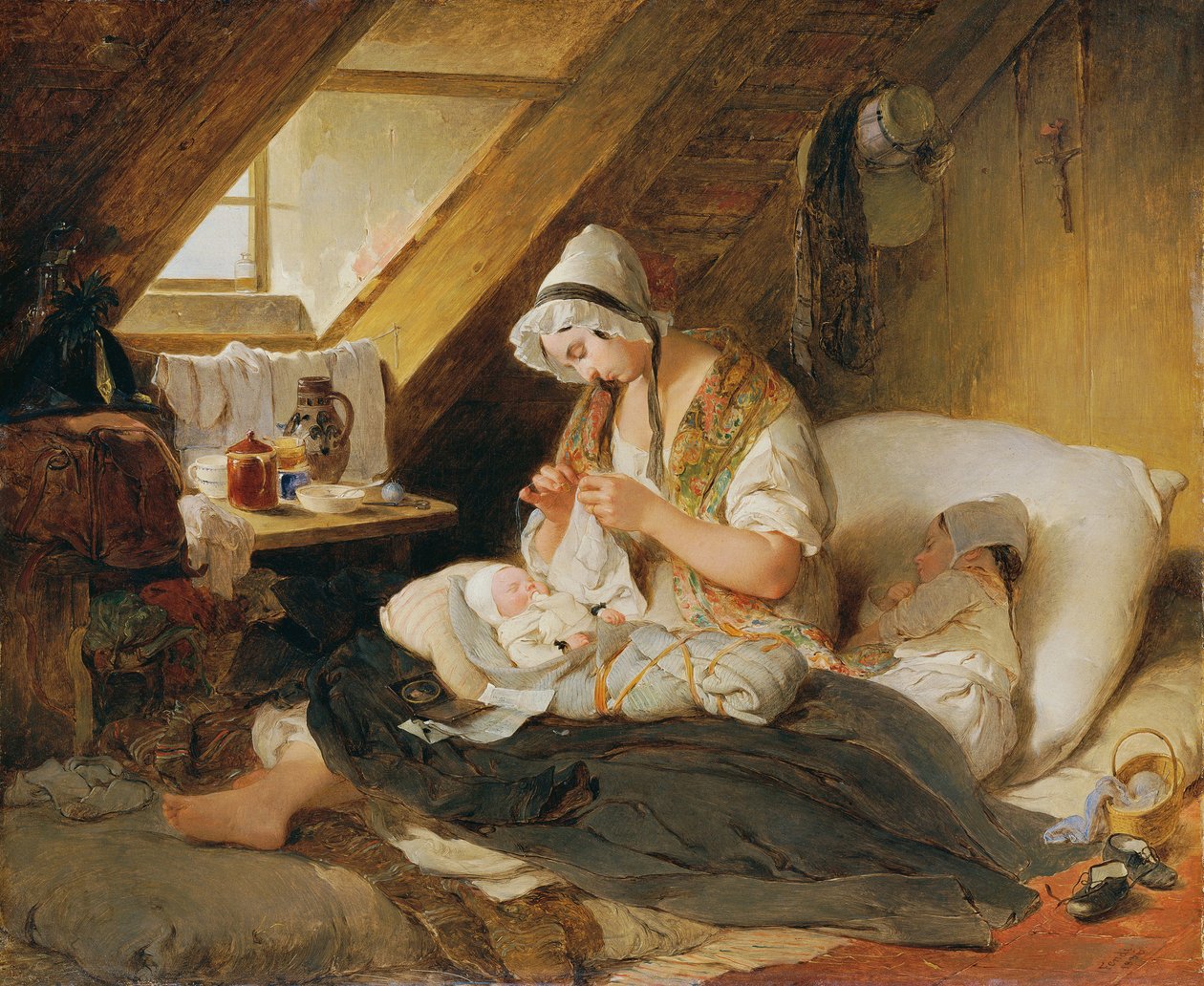 أرملة الضابط الفقير 1836. بواسطة بيتر فندي