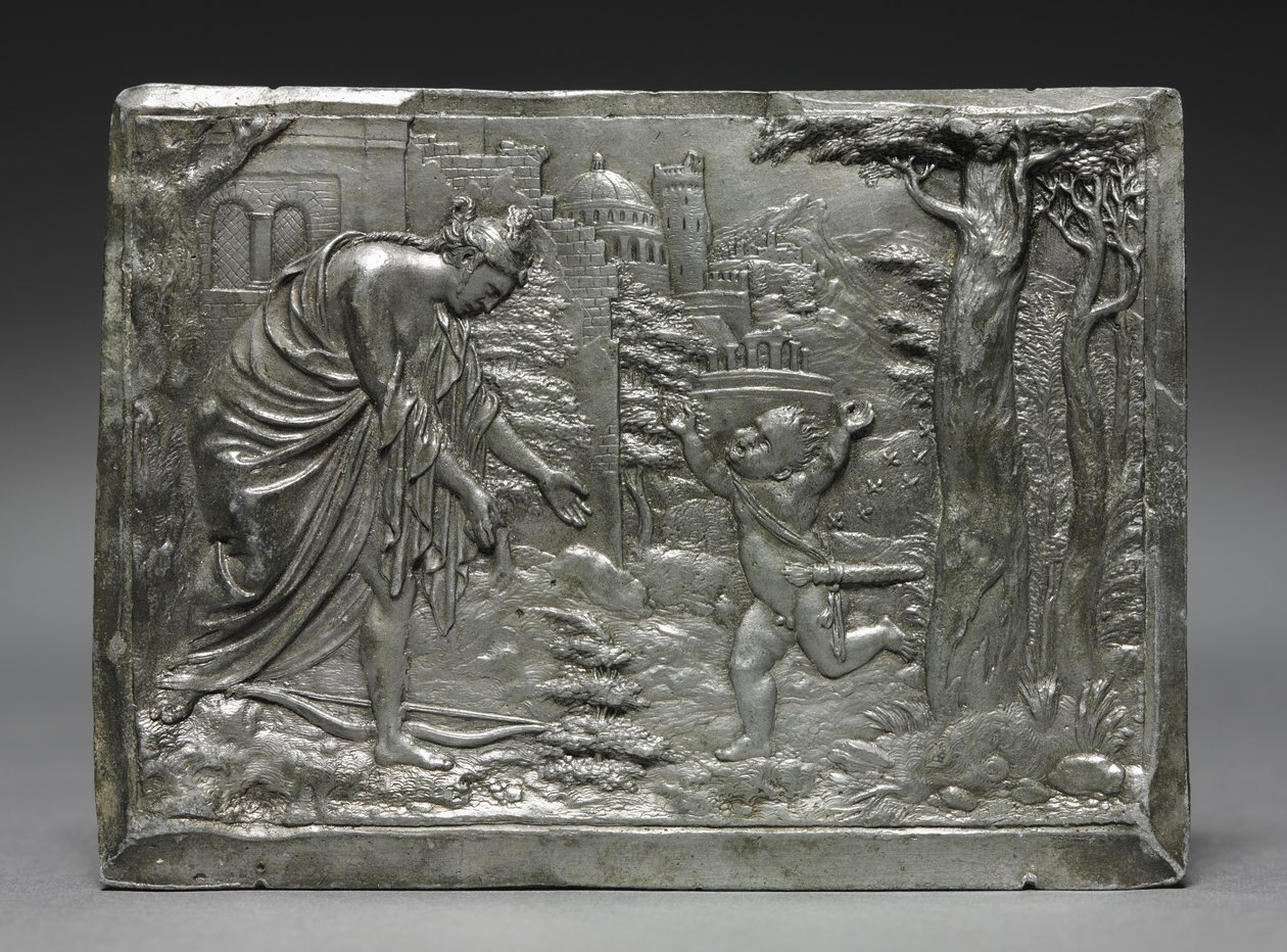 كيوبيد يشكو فينوس ، ج. 1540-1546. بواسطة بيتر فلوتنر
