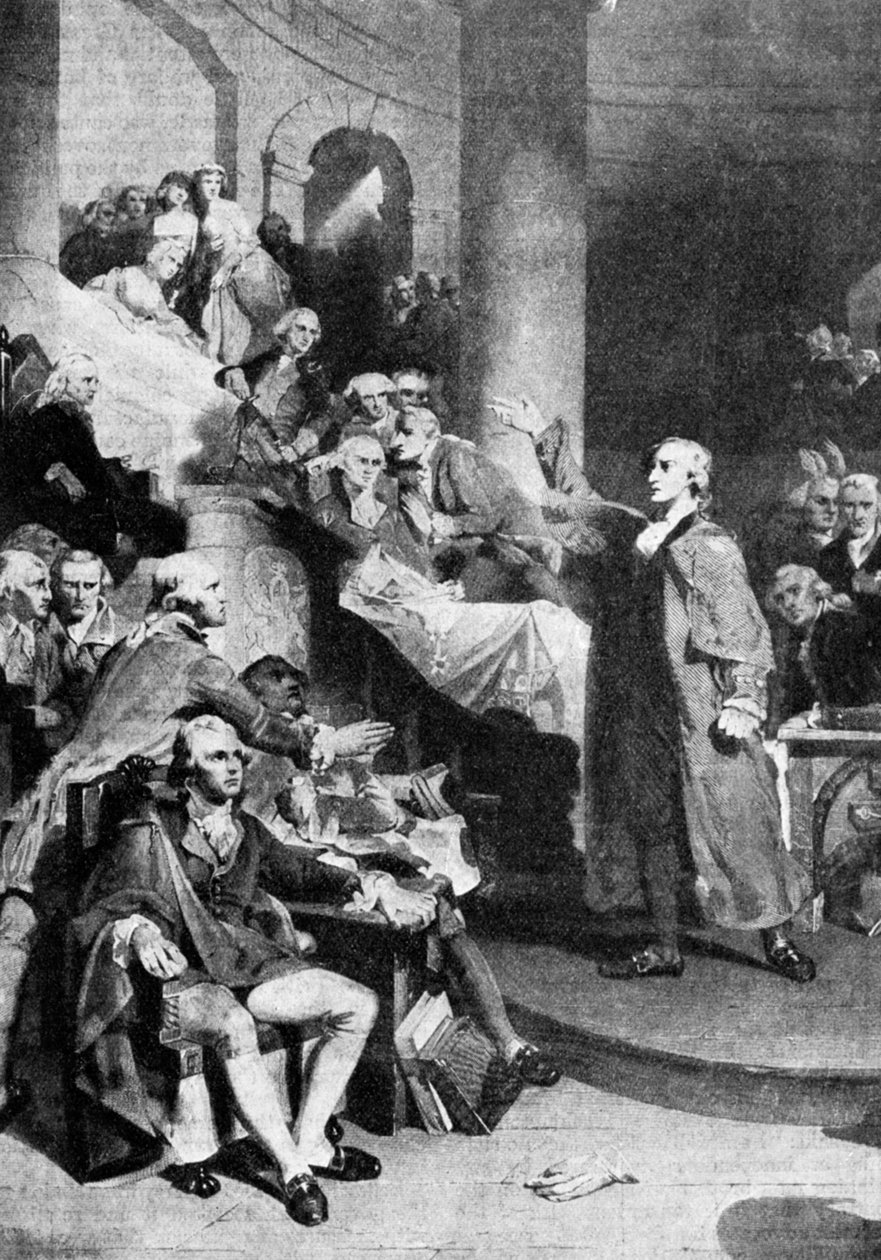 باتريك هنري 1736-1799 ، الثوري الأمريكي ، 1775 1935. بواسطة بيتر فريدريك روثرميل