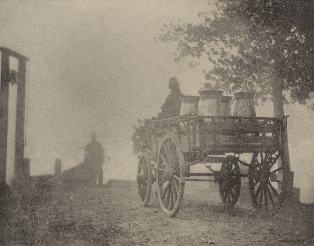 في العبارة- A Misty Morning بواسطة بيتر هنري ايمرسون