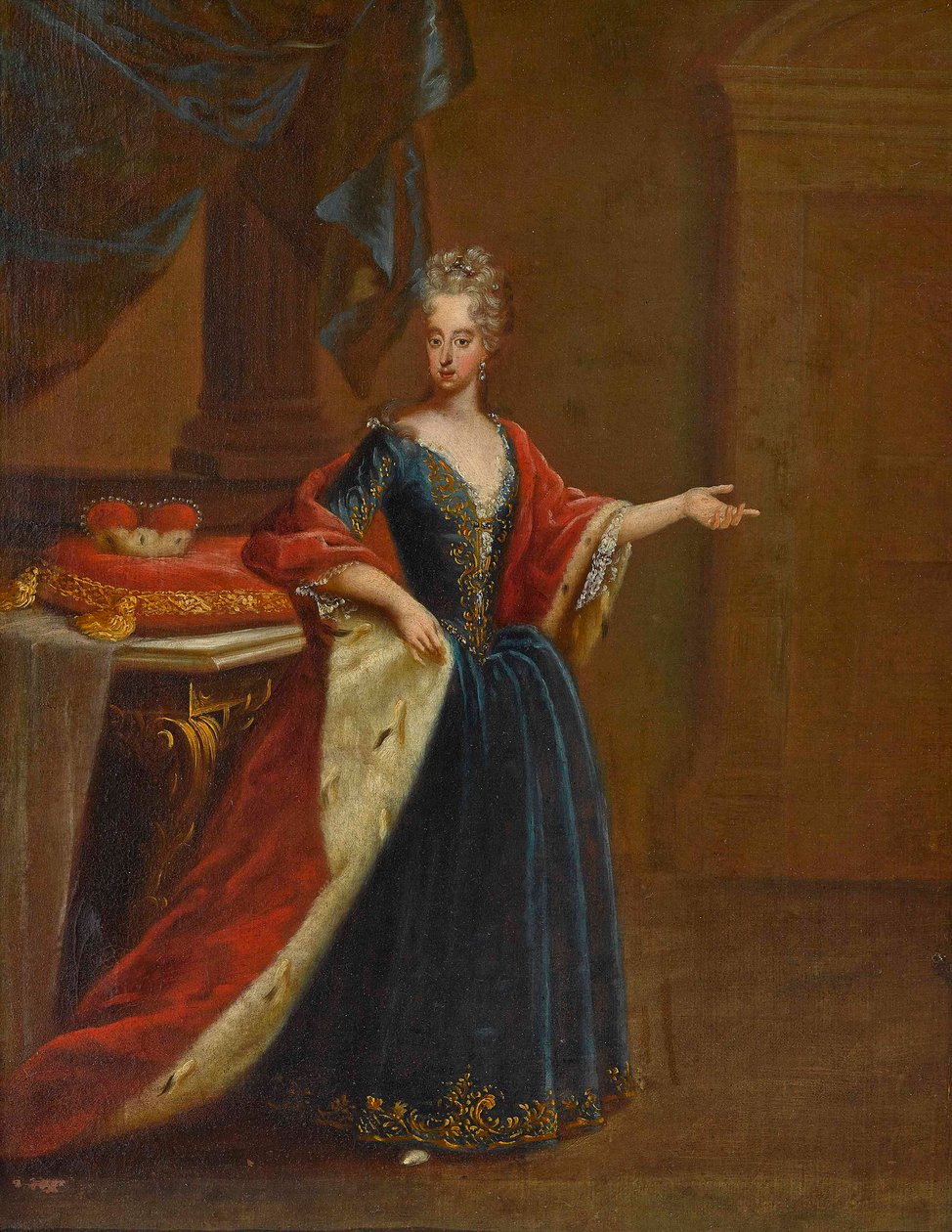 صورة ماريا أنطونيا من النمسا 1669-1692 ، ناخبة بافاريا. بواسطة بيتر جاكوب هورمانز