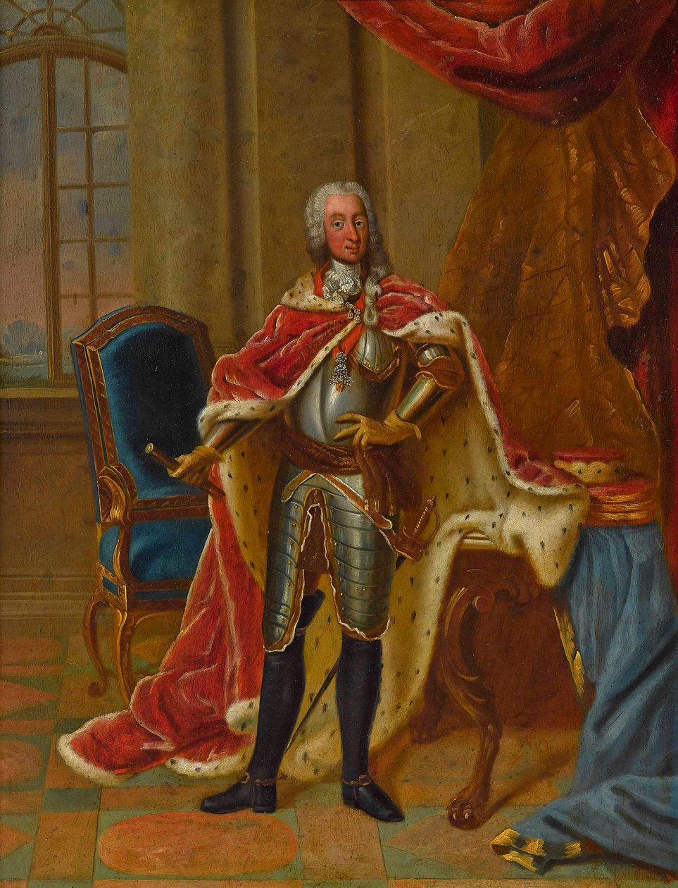 صورة للأمير كليمنت فرانسيس بافاريا 1722-1770. بواسطة بيتر جاكوب هورمانز