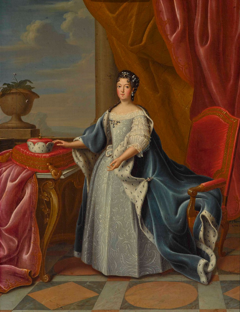 صورة تيريزا كونيغندا سوبيسكا 1676-1730 ، انتخابة بافاريا. بواسطة بيتر جاكوب هورمانز
