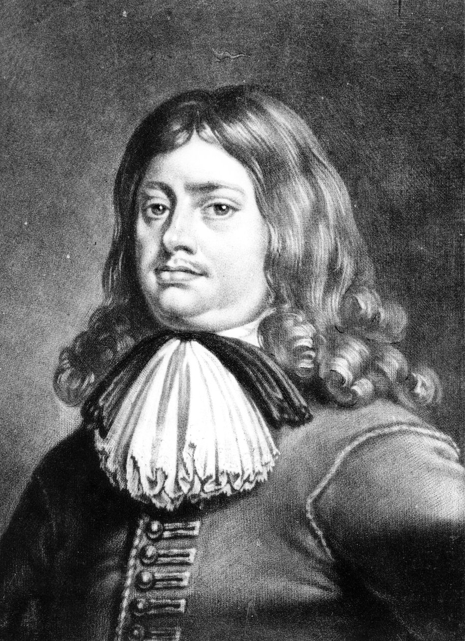 الأدميرال إيرل بين (1644-1718) من كتاب `` صور من تشارترز اللامع في التاريخ البريطاني &39;&39; ، منقوش من قبل ريتشارد إيرلوم (1743-1822) (mezzotint) بواسطة بيتر ليلي