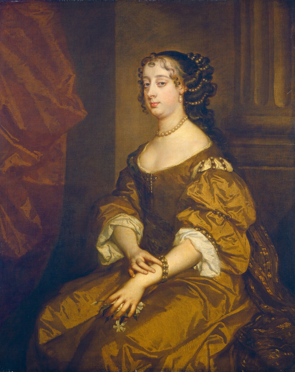 باربرا فيليرز ، دوقة كليفلاند ، ج. 1661-1665 بواسطة بيتر ليلي