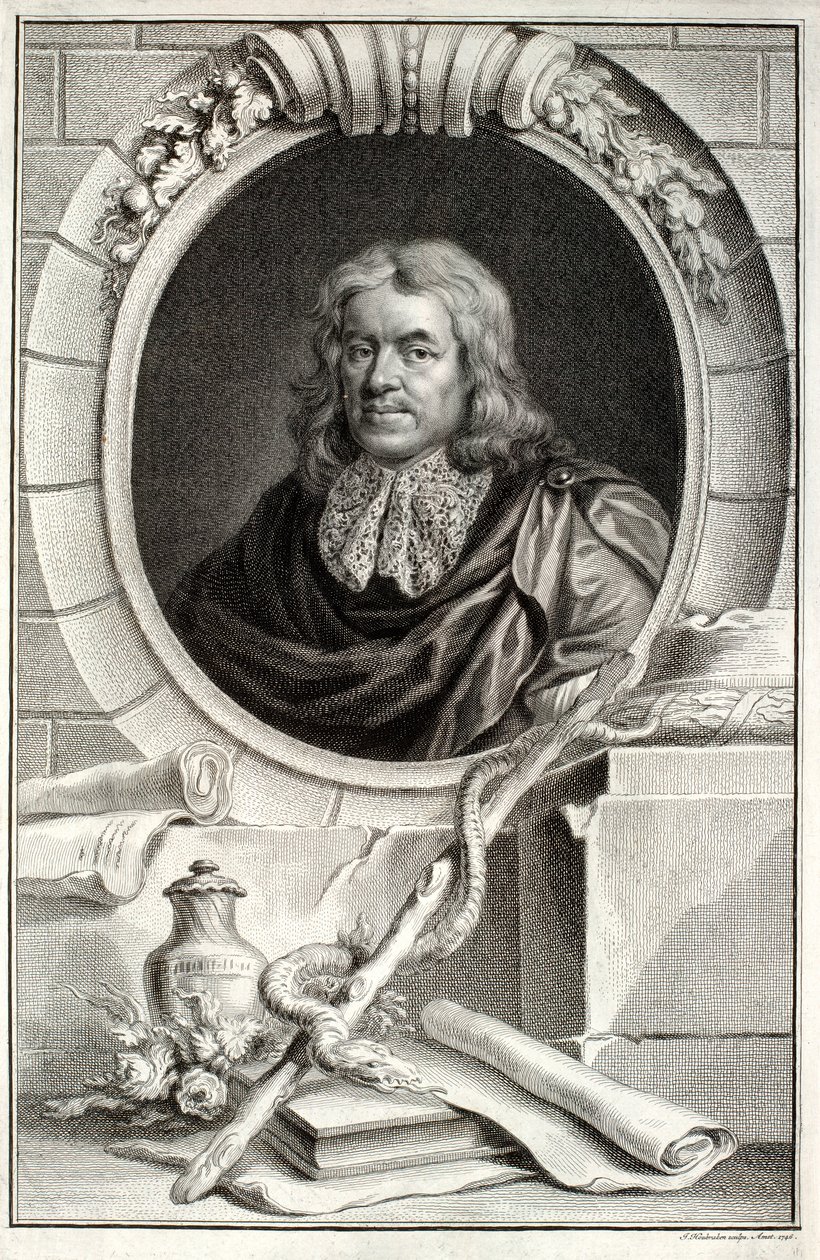 توماس سيدنهام ، منقوش بواسطة جاكوبس هوبراكن (1698-1780) المنشور في أمستردام ، 1746 بواسطة بيتر ليلي