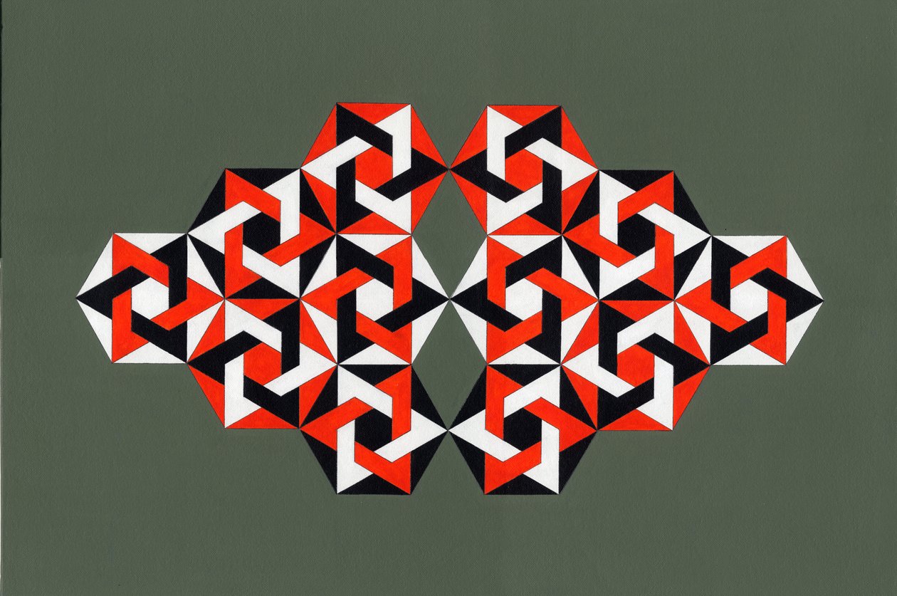 Hexagrams ، 2009 (أكريليك على قماش) بواسطة بيتر مكلور