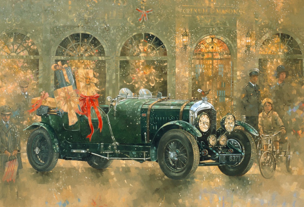 عيد الميلاد في Fortnum and Masons (زيت على قماش) بواسطة بيتر ميللر