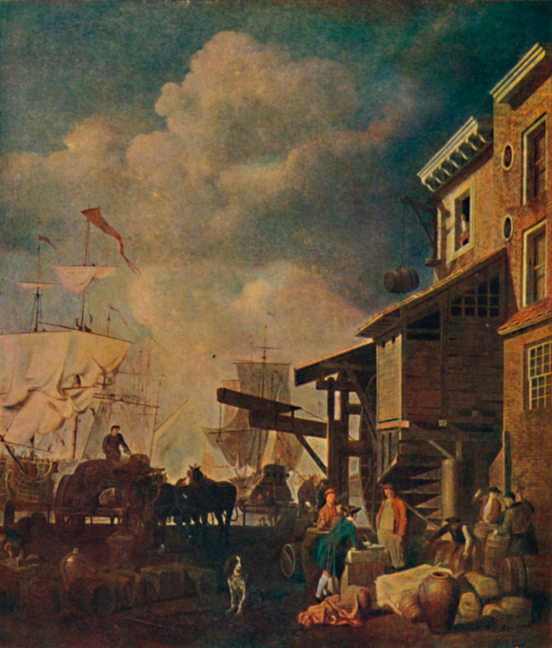 The Old East India Wharf ، جسر لندن ، c1700-1740 ، 1904 بواسطة بيتر مونامي