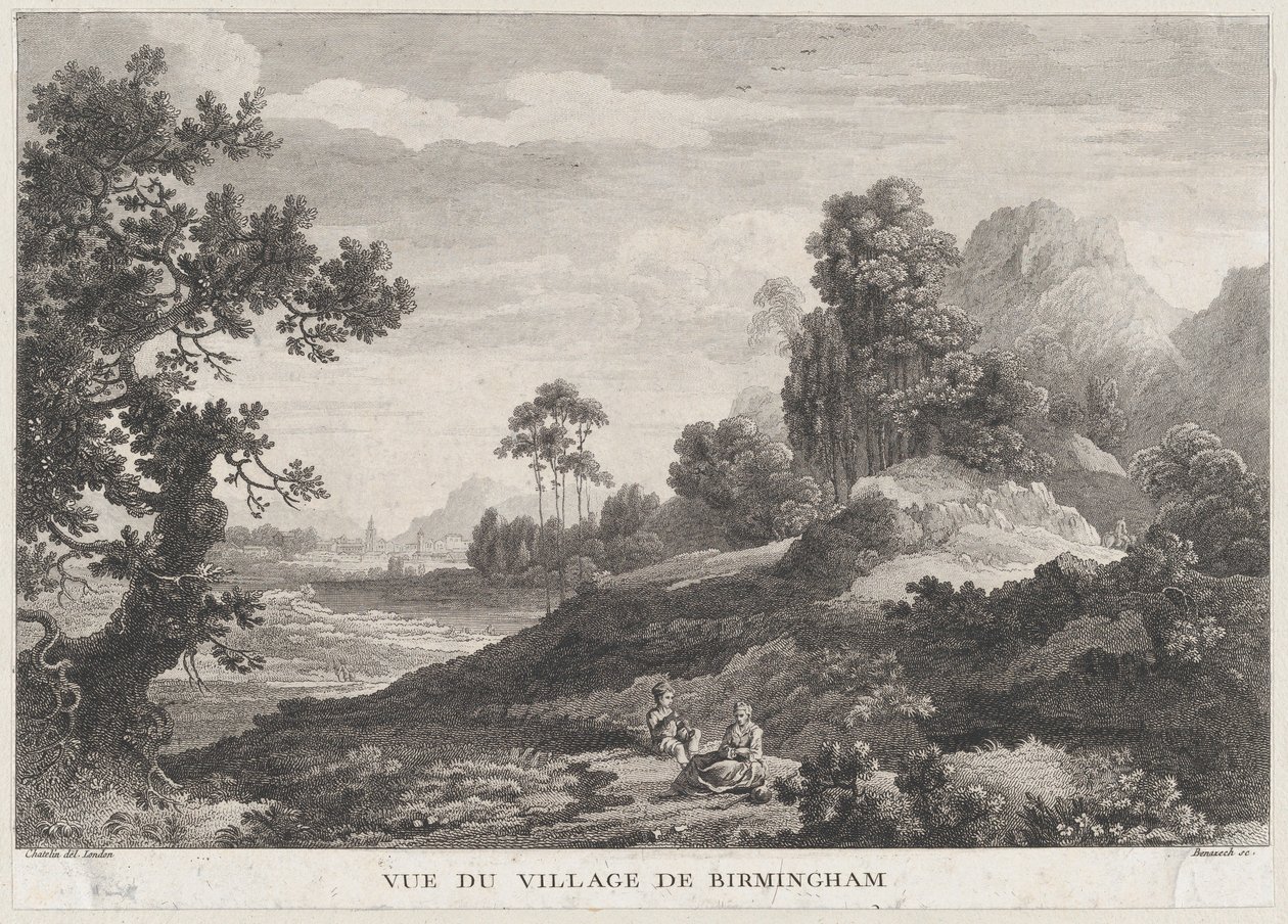 منظر لقرية برمنغهام ، كاليفورنيا. 1755. ، كاليفورنيا. 1755. بواسطة بيتر بول بينازيك
