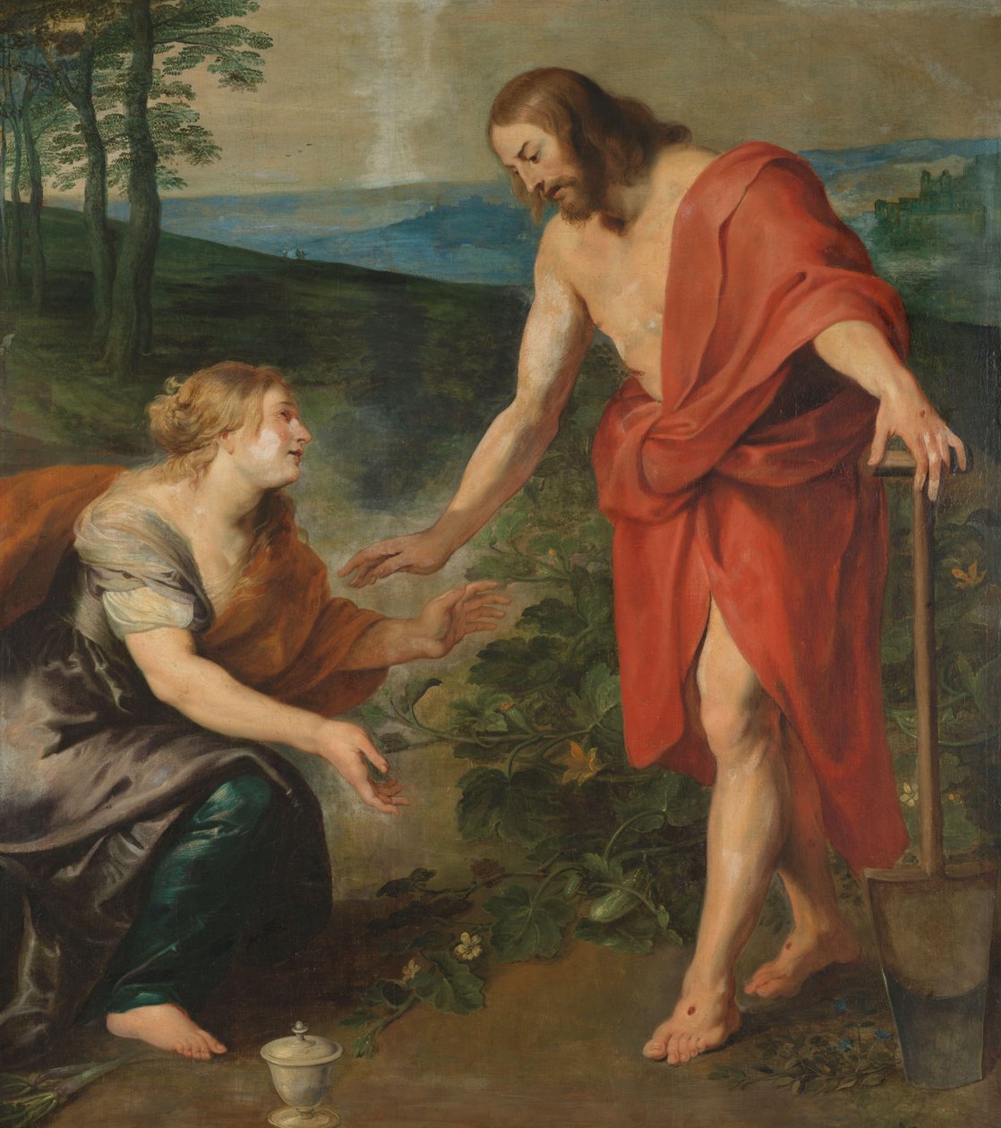 ظهور المسيح لمريم المجدلية كبستاني (Noli me Tangere) بواسطة بيتر بول روبنز (ورشة عمل)