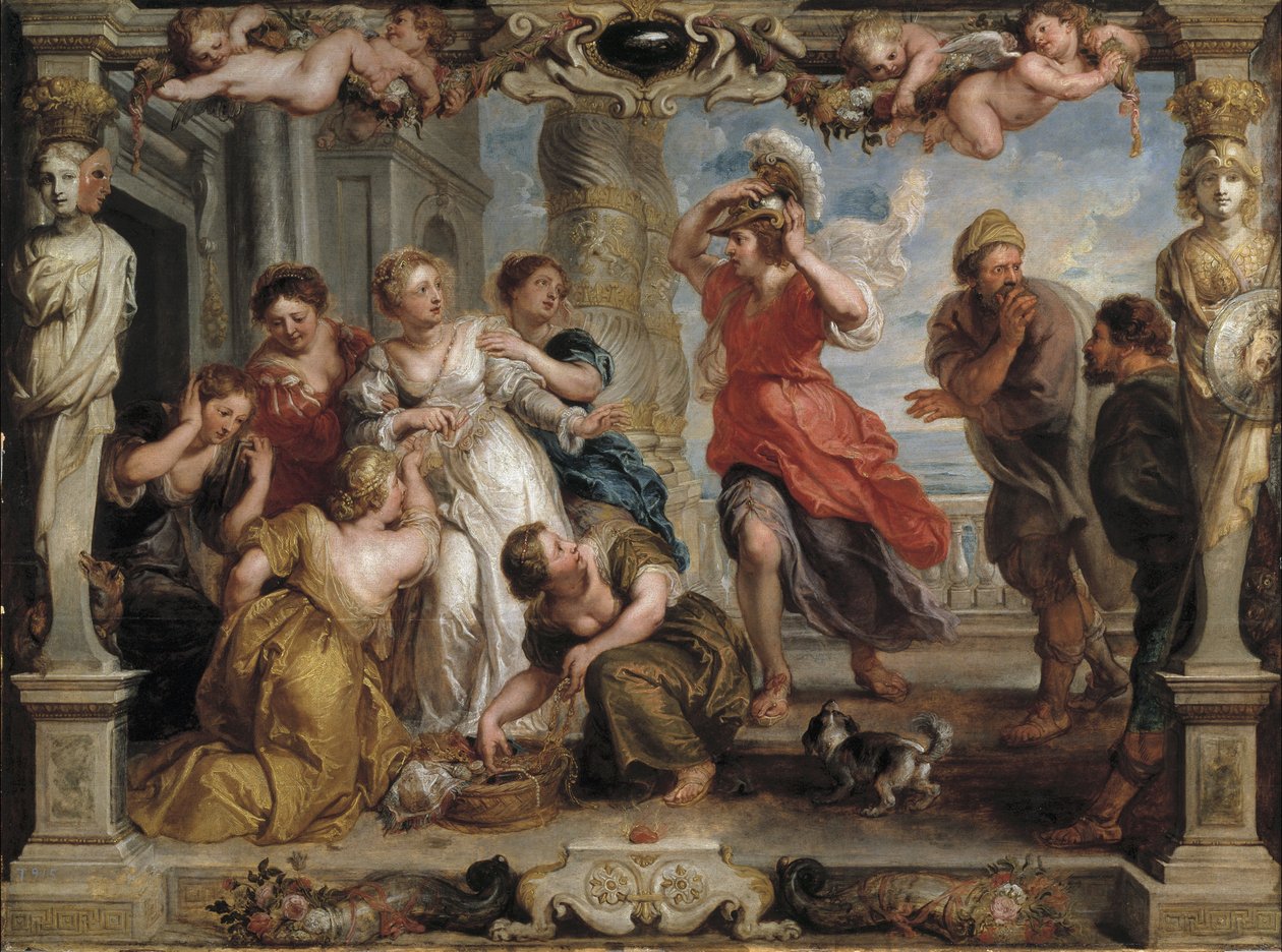 اكتشف أخيل من قبل يوليسيس بين بنات ليكوميديس في سكيروس ، 1630-1635 بواسطة بيتر بول روبنز