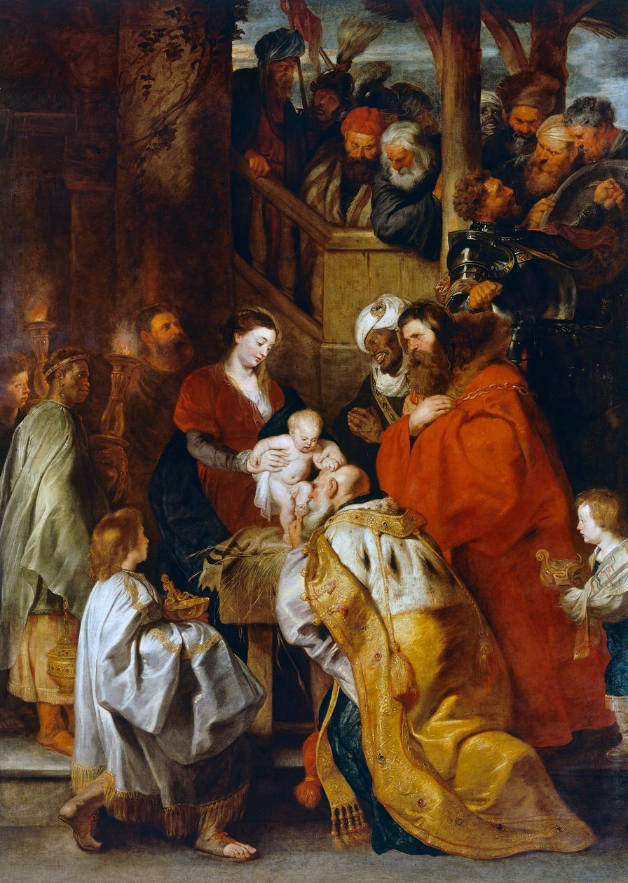Adoration of the Magi (oil on canvas) بواسطة بيتر بول روبنز