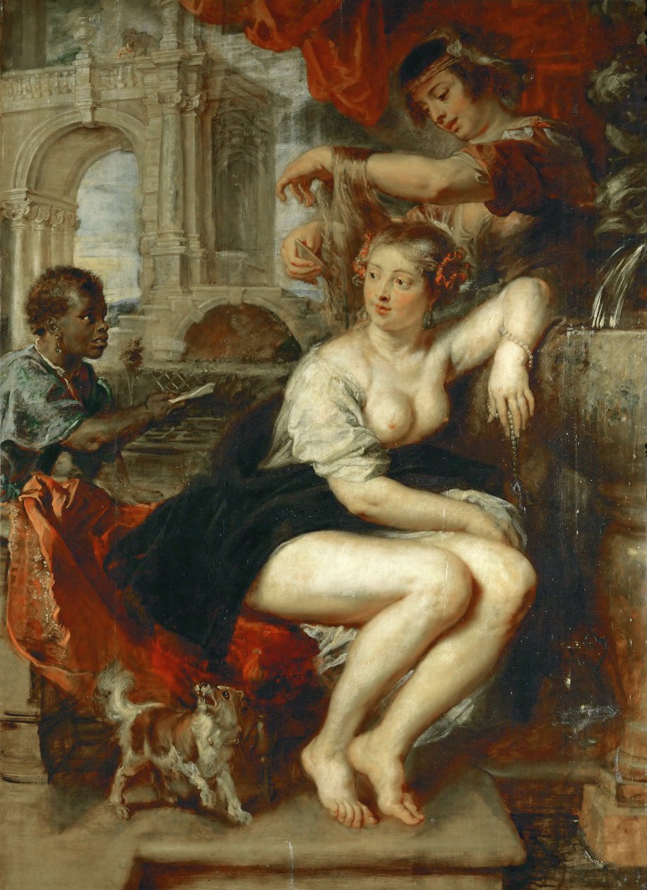 بثشبع في حمامها ، ج. 1635. بواسطة بيتر بول روبنز