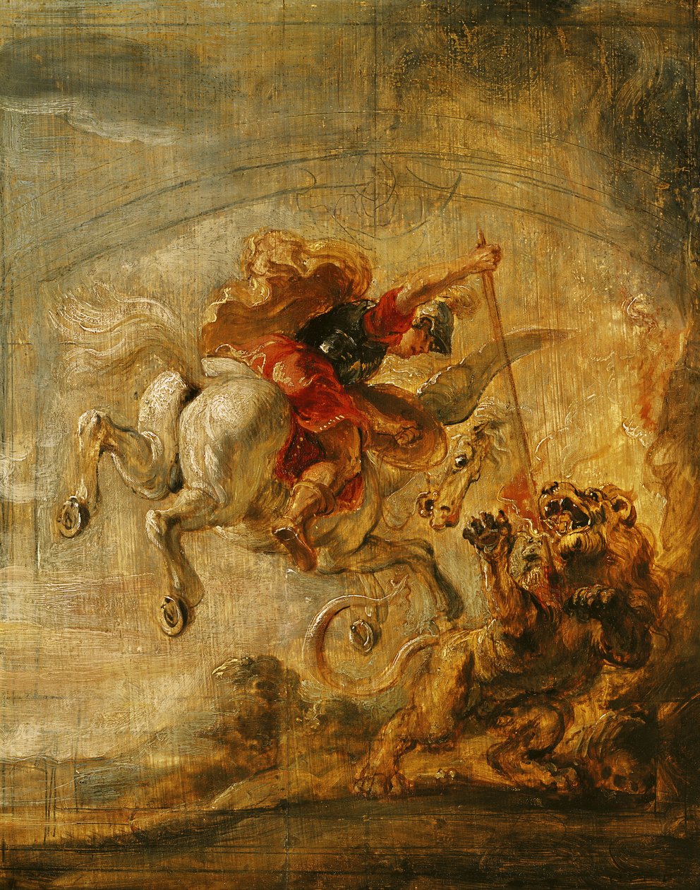 Bellerophon ركوب بيغاسوس القتال Chimaera ، 1635 بواسطة بيتر بول روبنز