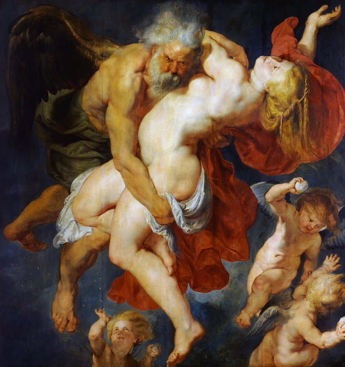 Boreas Abducts Oreithya, c.1620 (oil on panel) بواسطة بيتر بول روبنز