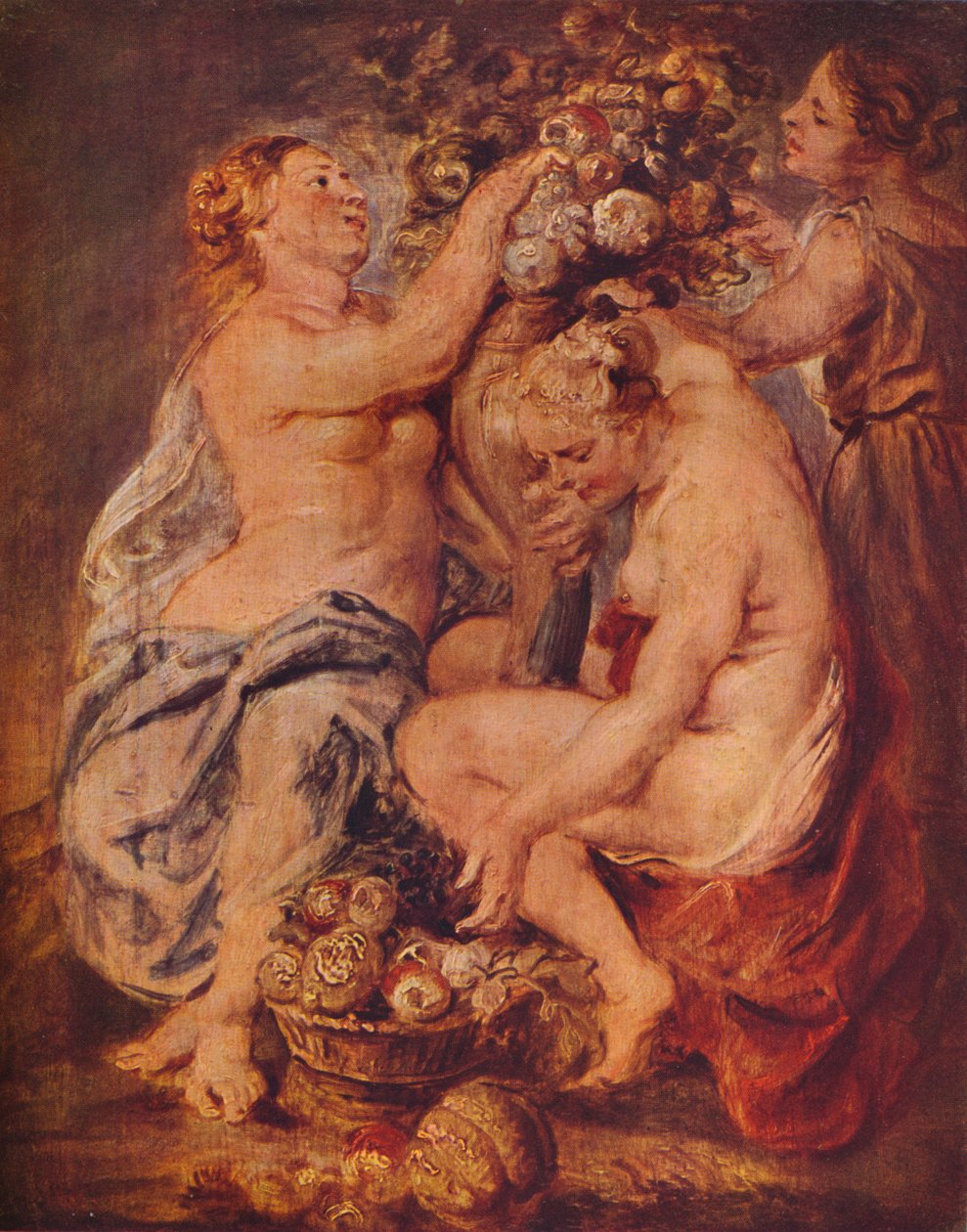 سيريس وحوريتان مع الوفرة ، c1617 بواسطة بيتر بول روبنز