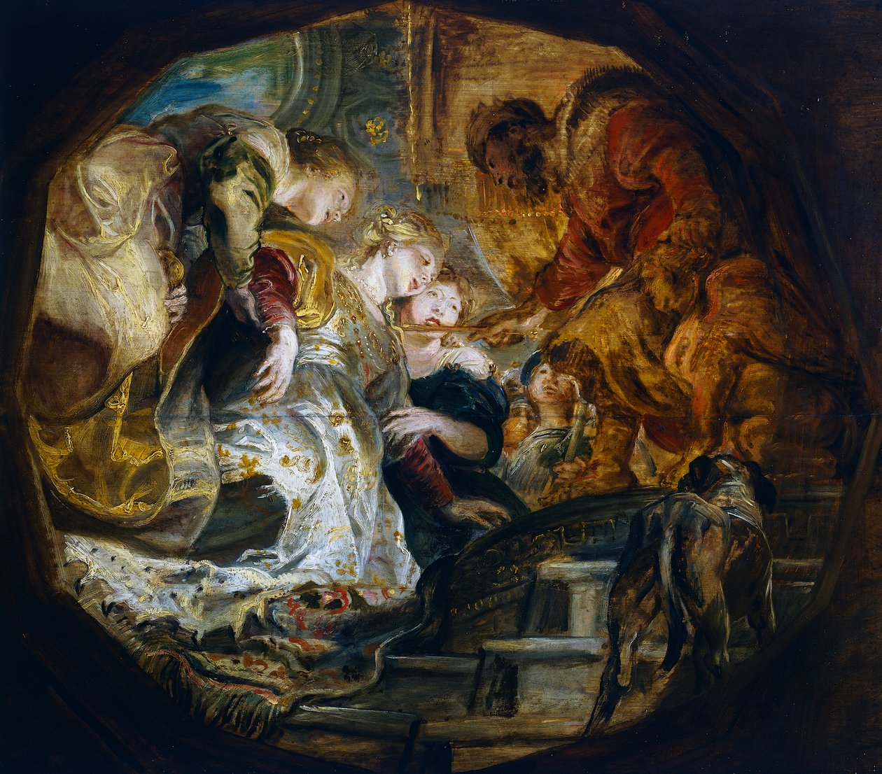 Esther before Ahasuerus بواسطة بيتر بول روبنز