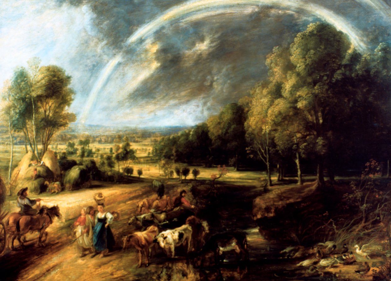 المناظر الطبيعية مع قوس قزح ، c1630 بواسطة بيتر بول روبنز