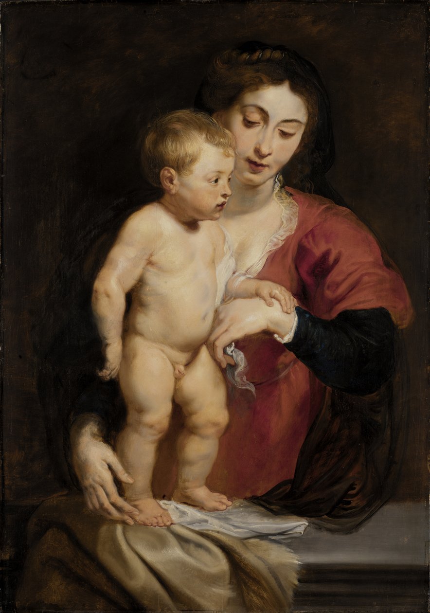 مادونا والطفل ، كاليفورنيا. 1615-1618. بواسطة بيتر بول روبنز