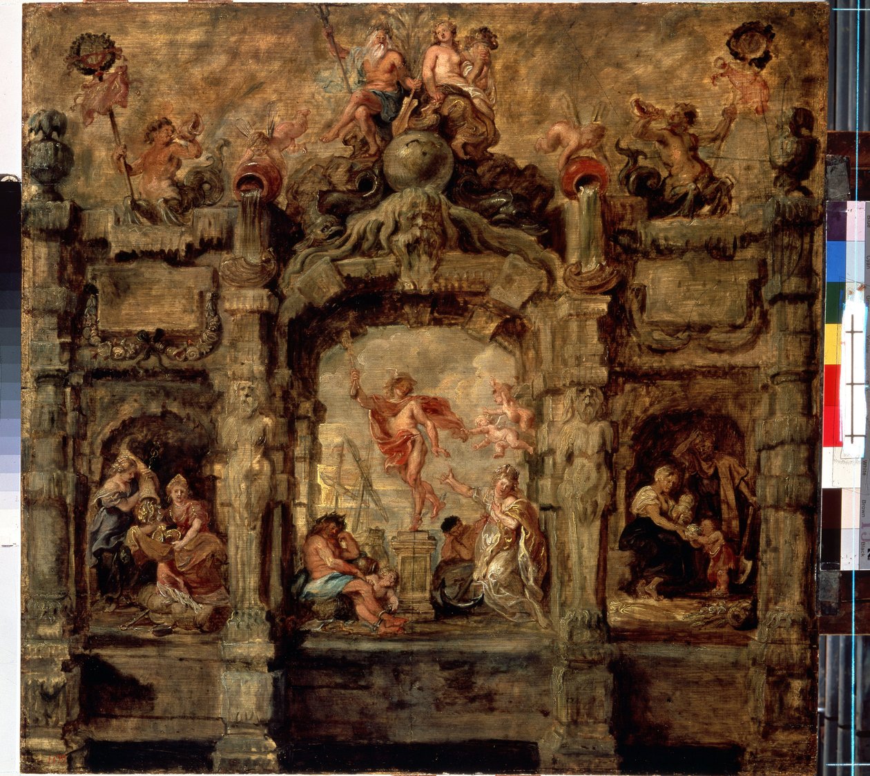 عطارد يبتعد. لوحة بيتر بول (بيير بول) روبنز (أو بيتر بول أو بيتروس بولوس) (1577-1640). زيت على خشب ، ٧٦ × ٧٩ سم بواسطة بيتر بول روبنز