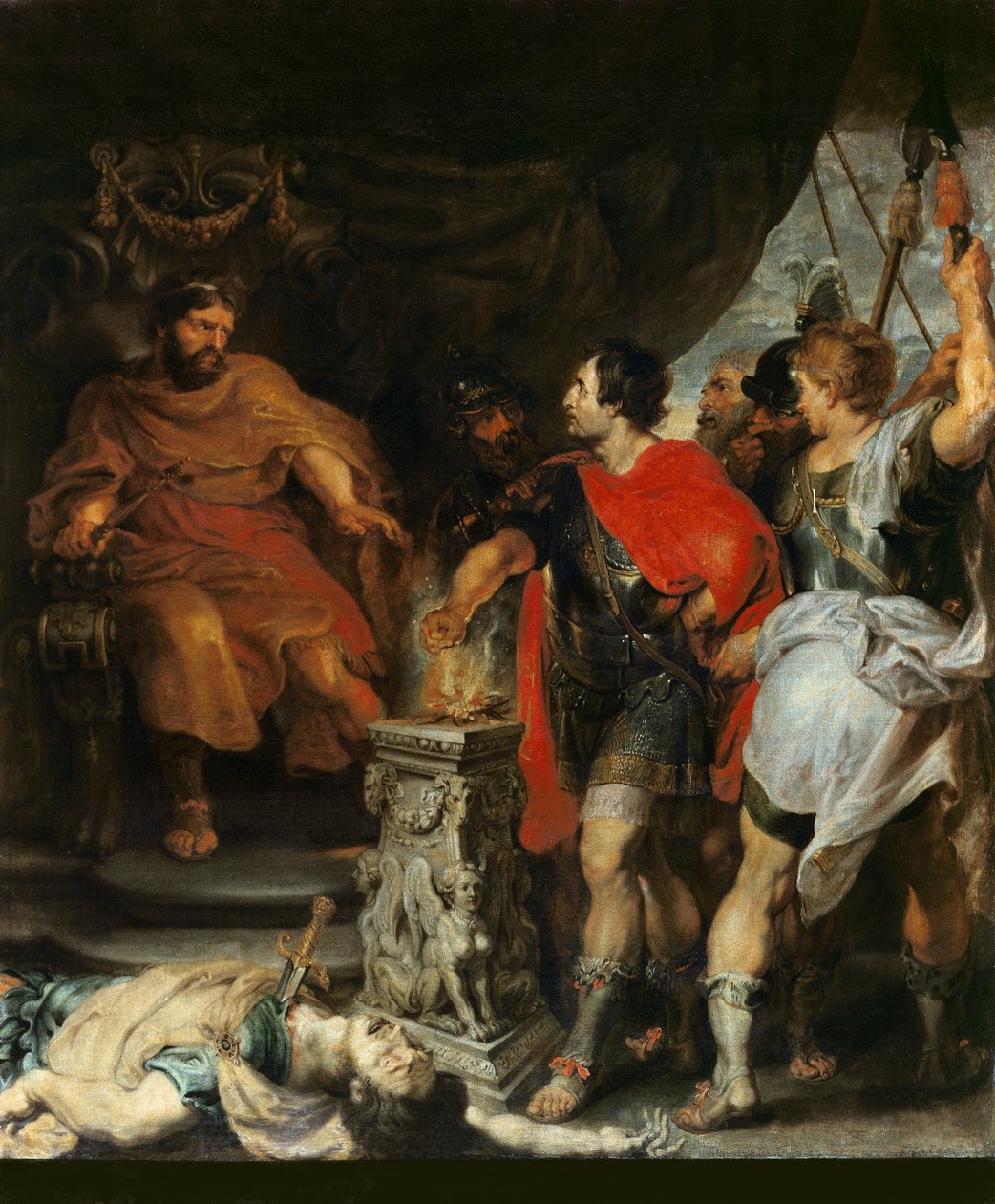 Scaevola قبل لارس بورسينا ، c.1618-20 بواسطة بيتر بول روبنز