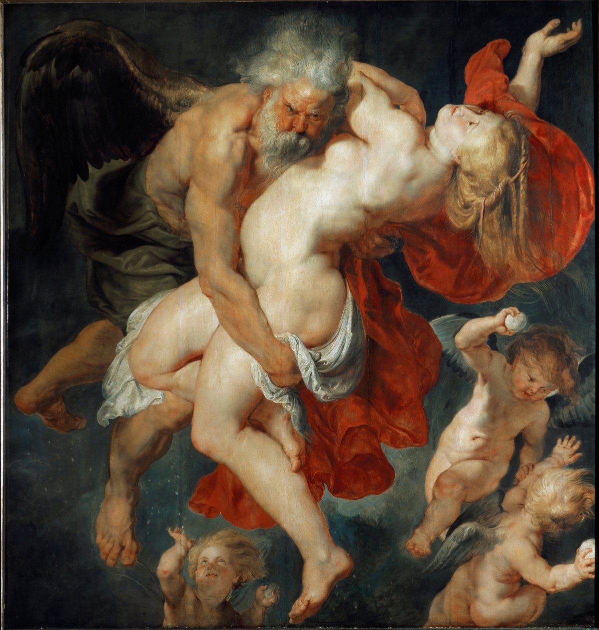 Orithye ، الأميرة الأثينية تقلع من قبل Boree (لوحة بواسطة بيتر بول روبنز