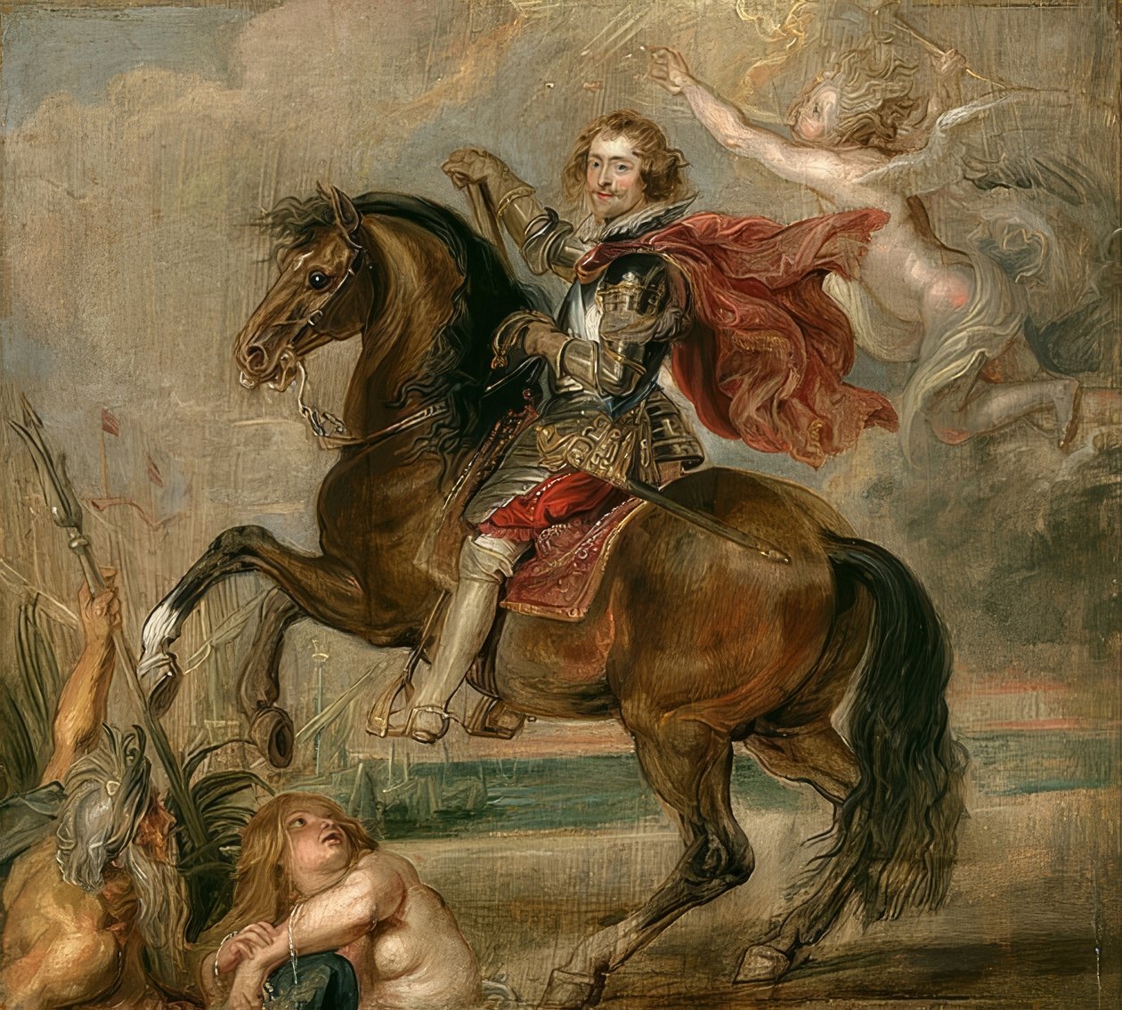 صورة دوق باكنغهام على ظهور الخيل. 1625 بواسطة بيتر بول روبنز