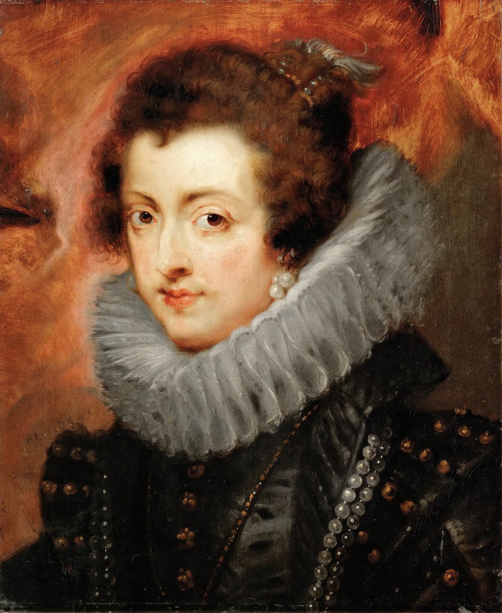 صورة إليزابيث من فرنسا (1602-1644) ، ملكة إسبانيا - بيتر بول روبنز (1577-1640). زيت على خشب ، ج. 1629. الأبعاد: 48.5 × 40.5 سم. متحف تاريخ الفن ، فيين بواسطة بيتر بول روبنز