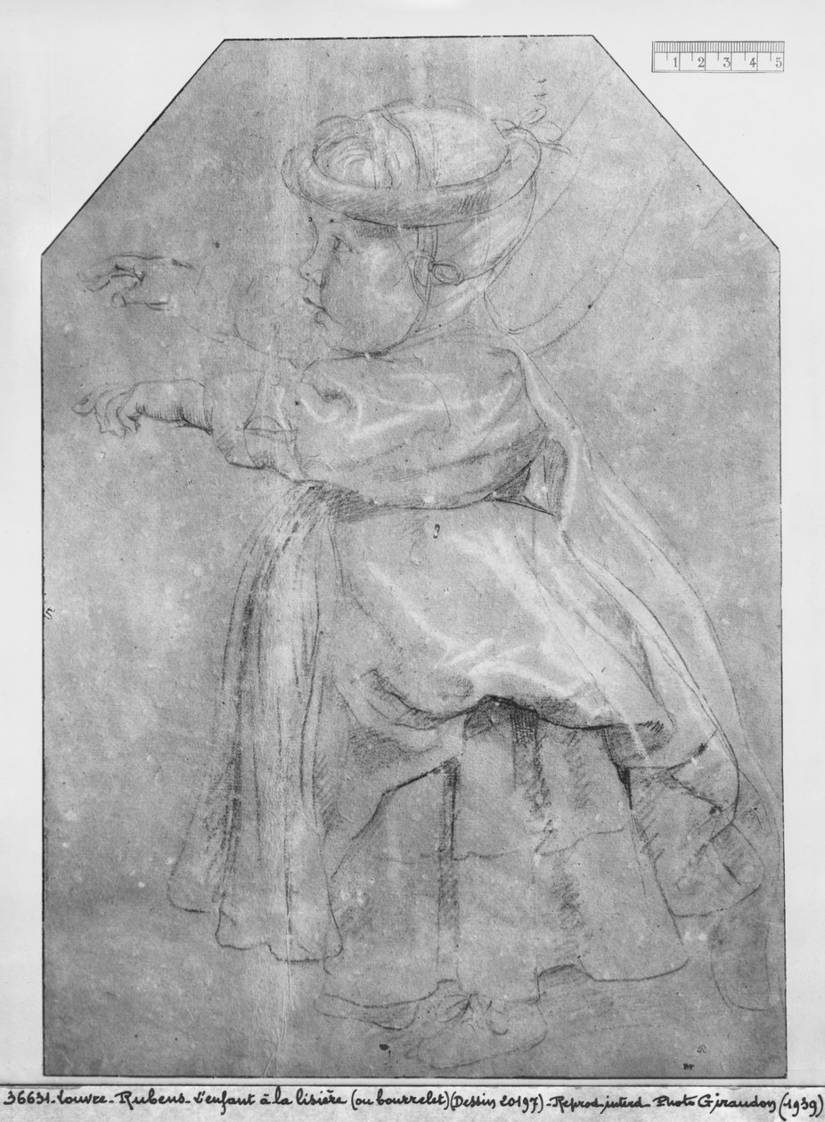 صورة لإيزابيل هيلين روبنز ، ابنة الفنانة ، 1636 (بيير نوار والطباشير الأحمر والأبيض يبرز على ورق بني) بواسطة بيتر بول روبنز