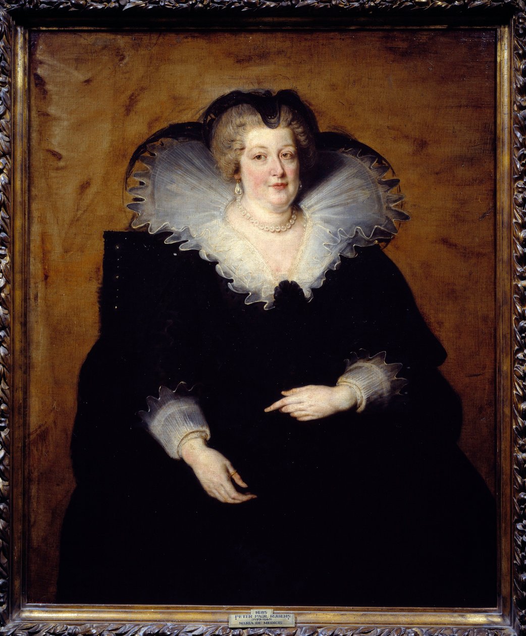 صورة لماريا دي ميديسي (ماري دي ميديسي) (1573-1642) ، ملكة فرنسا ، زوجة هنري الرابع. رسم بيير بول (بيير بول) روبنز (أو بيتر بول أو بيتروس بولوس) (1577-1640). 1622 الأحد. 1،3x1،08 م مدريد ، متحف دو برادو بواسطة بيتر بول روبنز