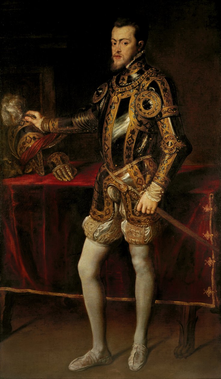 Portrait of Philip II, King of Spain, when Prince, c.1628-29 (oil on canvas) بواسطة بيتر بول روبنز